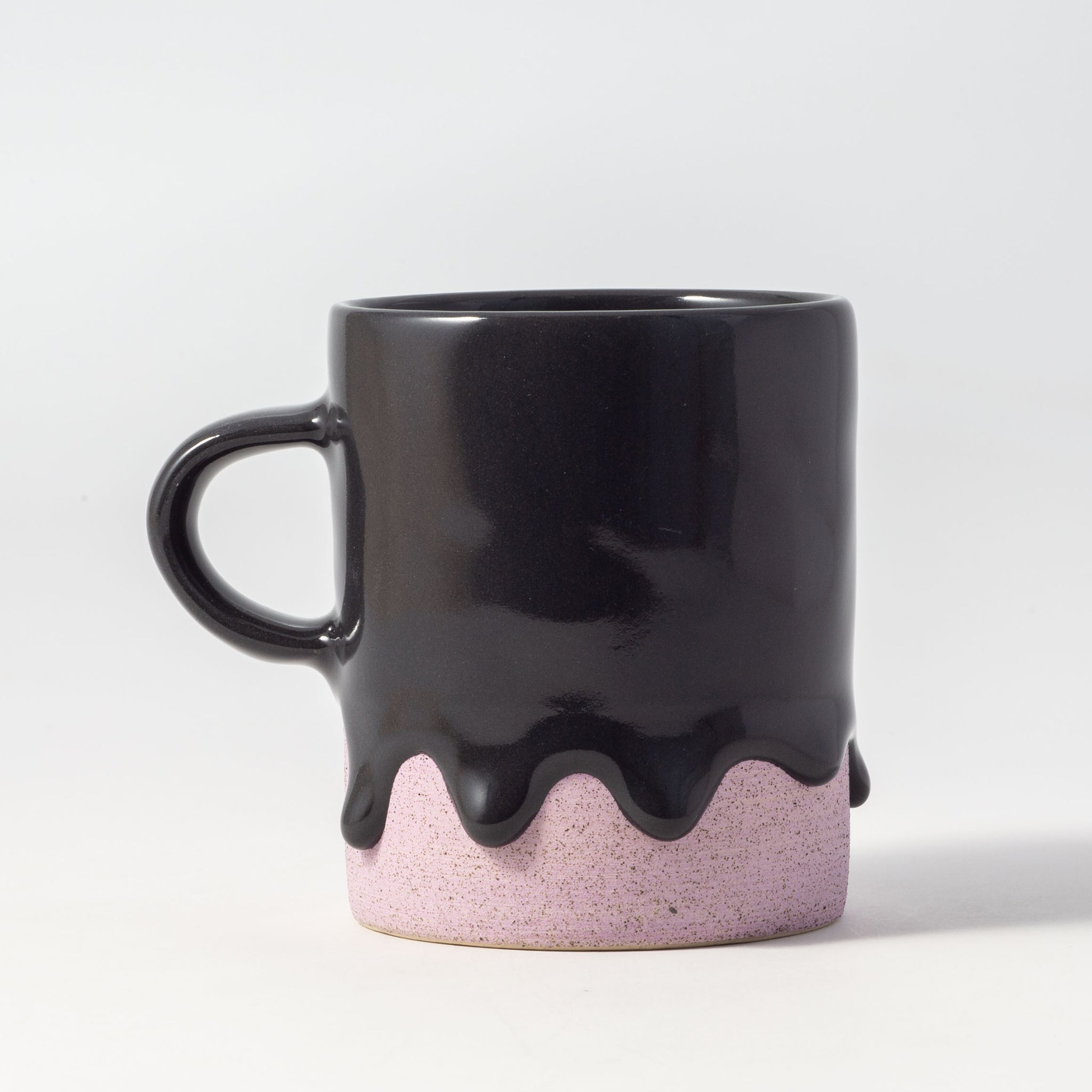 Drippy Pots Cylinder Mug — Handmade Ceramic (10 oz)