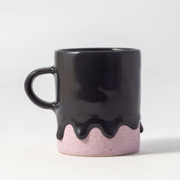 Drippy Pots Cylinder Mug — Handmade Ceramic (10 oz)