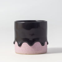Drippy Pots Squat Cylinder — Handmade Ceramic (12 oz)