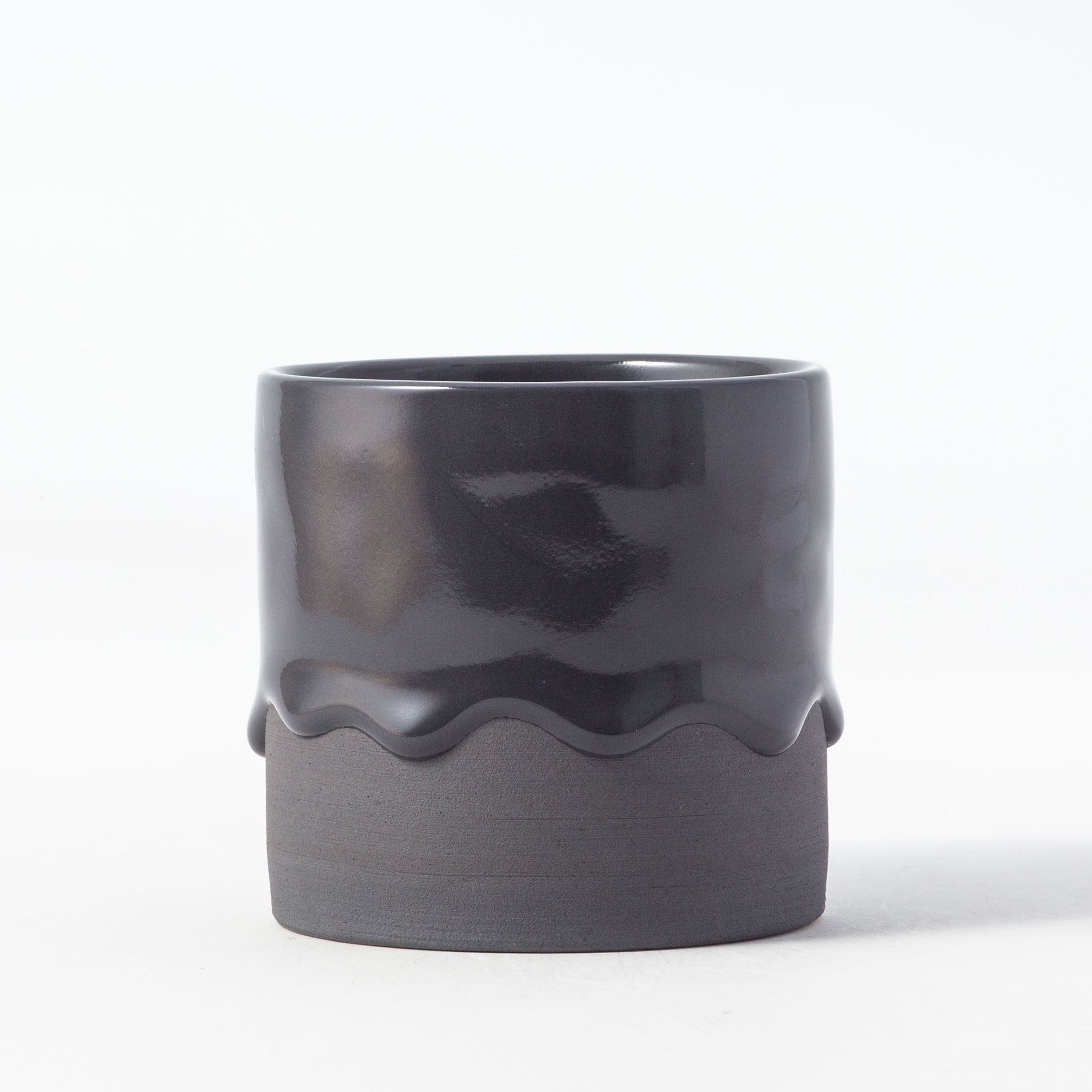 Drippy Pots Squat Cylinder — Handmade Ceramic (12 oz)