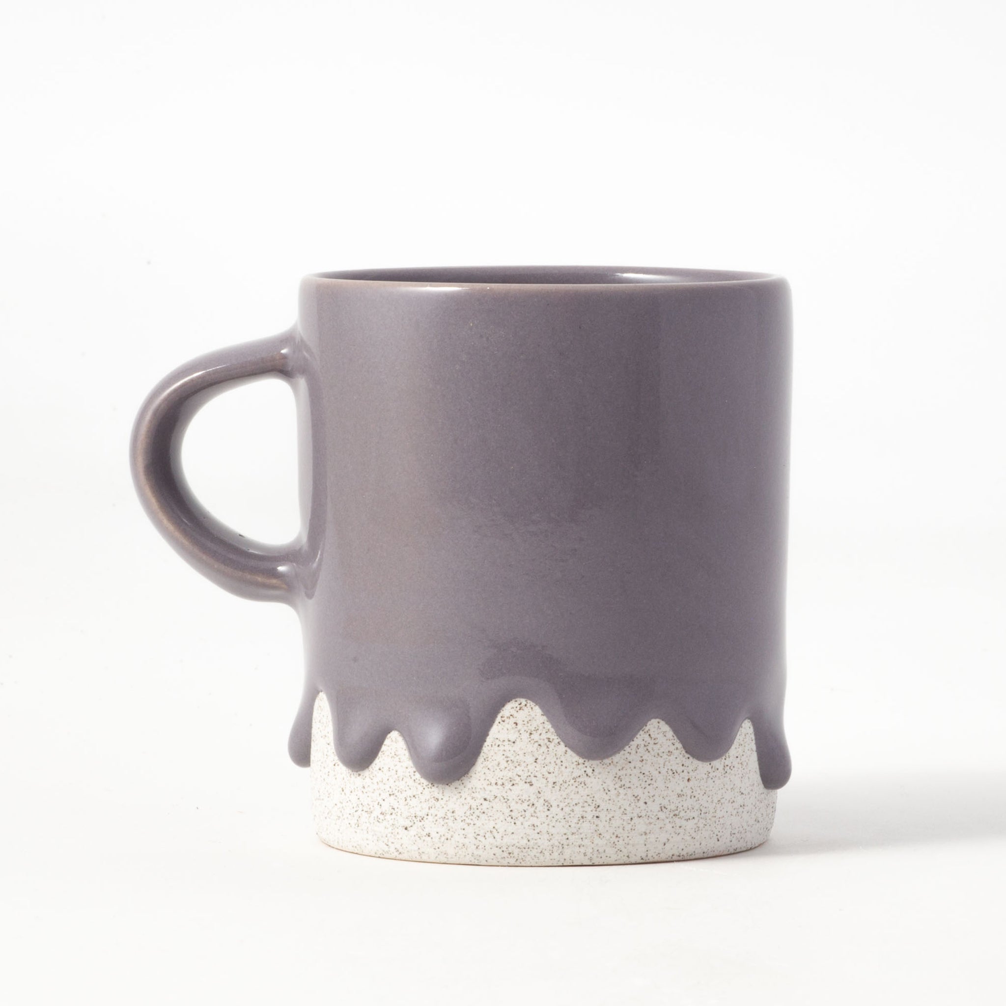 Drippy Pots Cylinder Mug — Handmade Ceramic (10 oz)