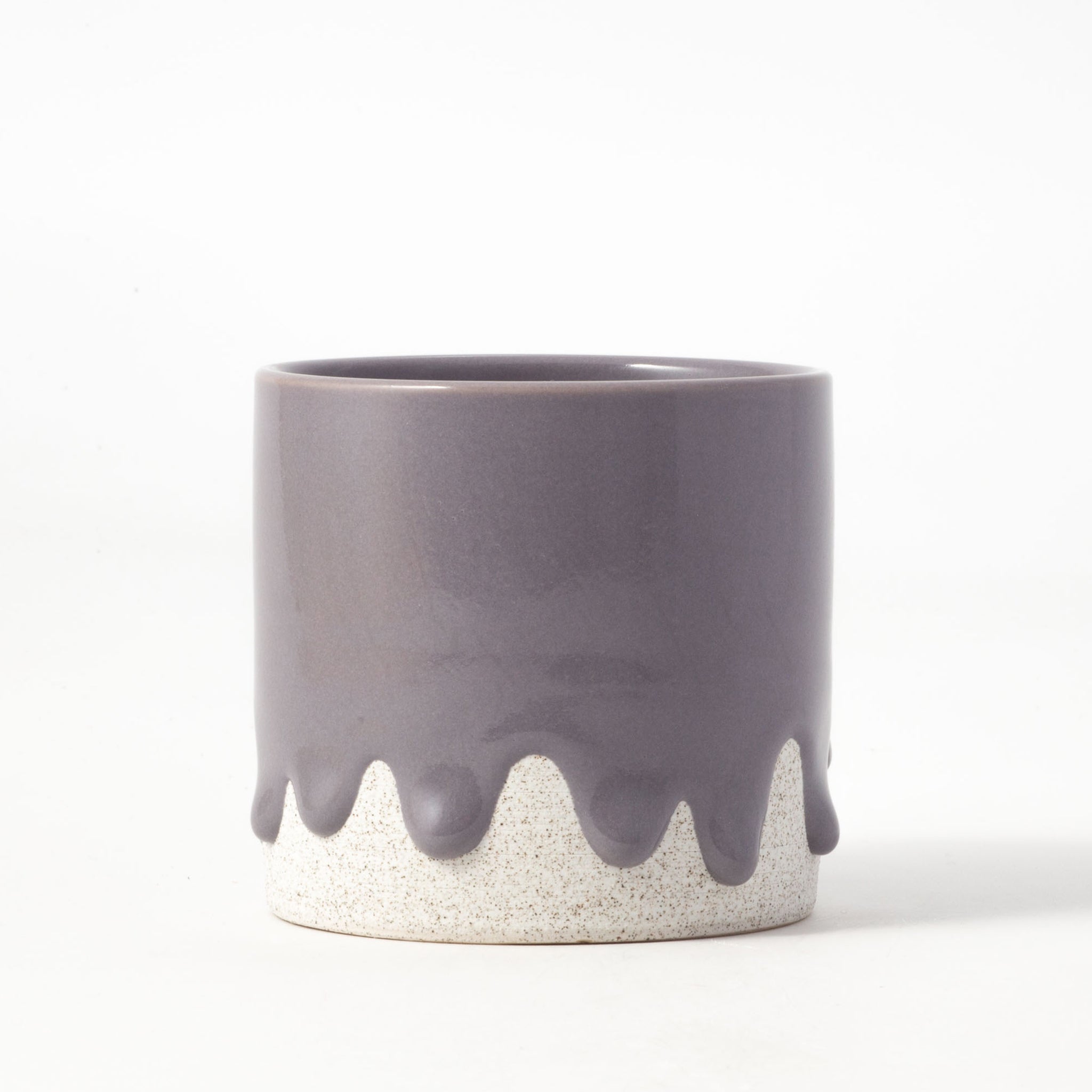 Drippy Pots Squat Cylinder — Handmade Ceramic (12 oz)