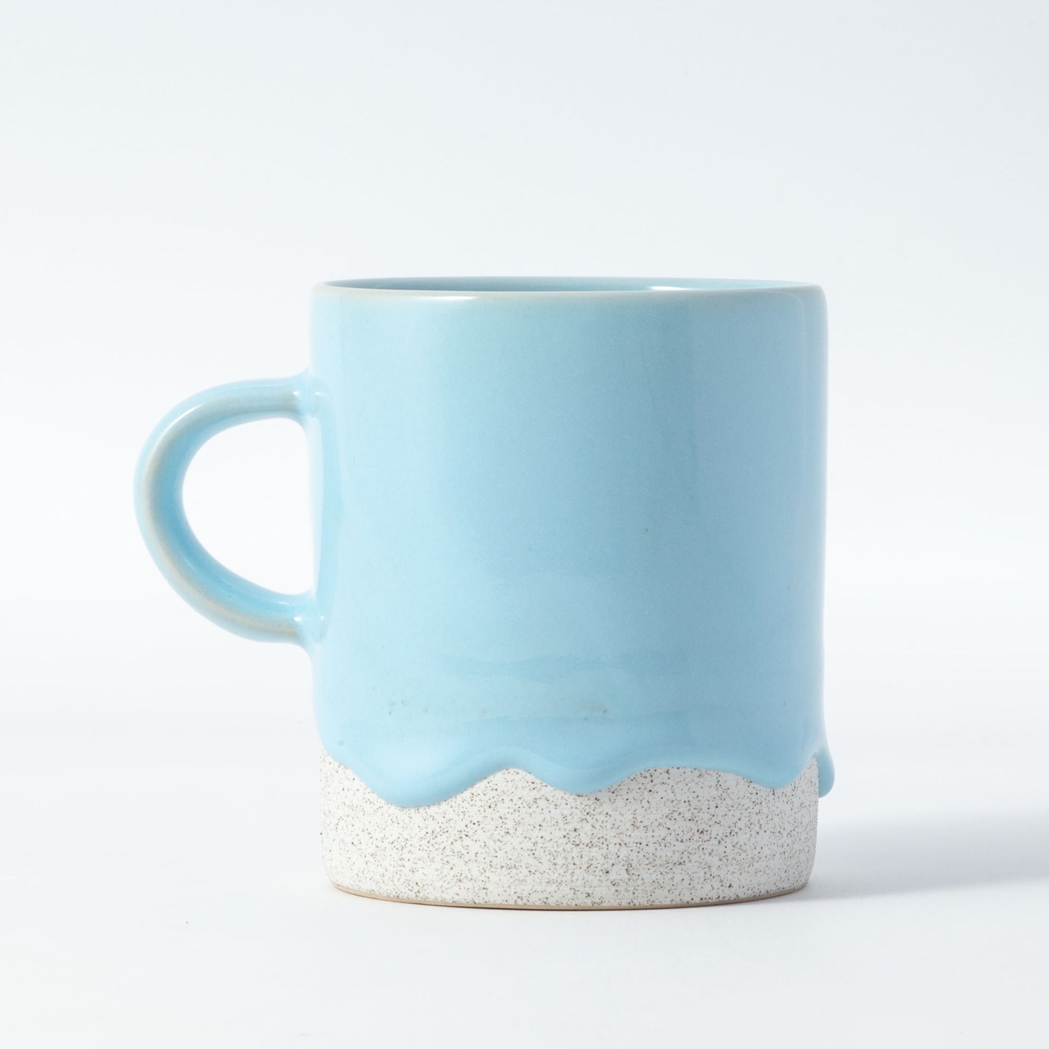 Drippy Pots Cylinder Mug — Handmade Ceramic (10 oz)