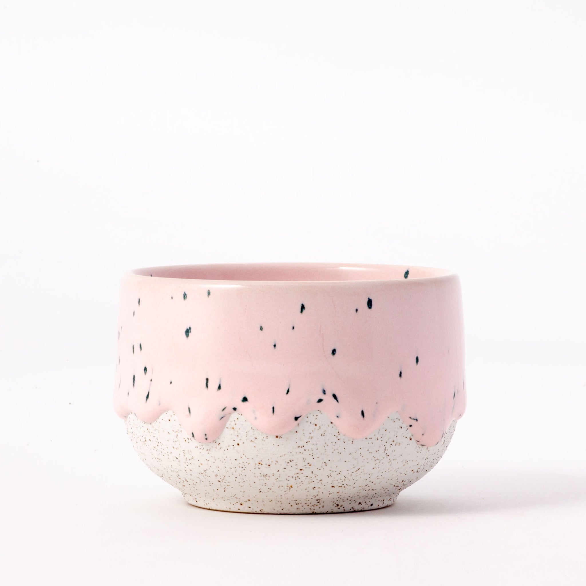 Drippy Pots Capp Cup — Handmade Ceramic (6–8 oz)