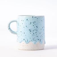 Drippy Pots Cylinder Mug — Handmade Ceramic (10 oz)
