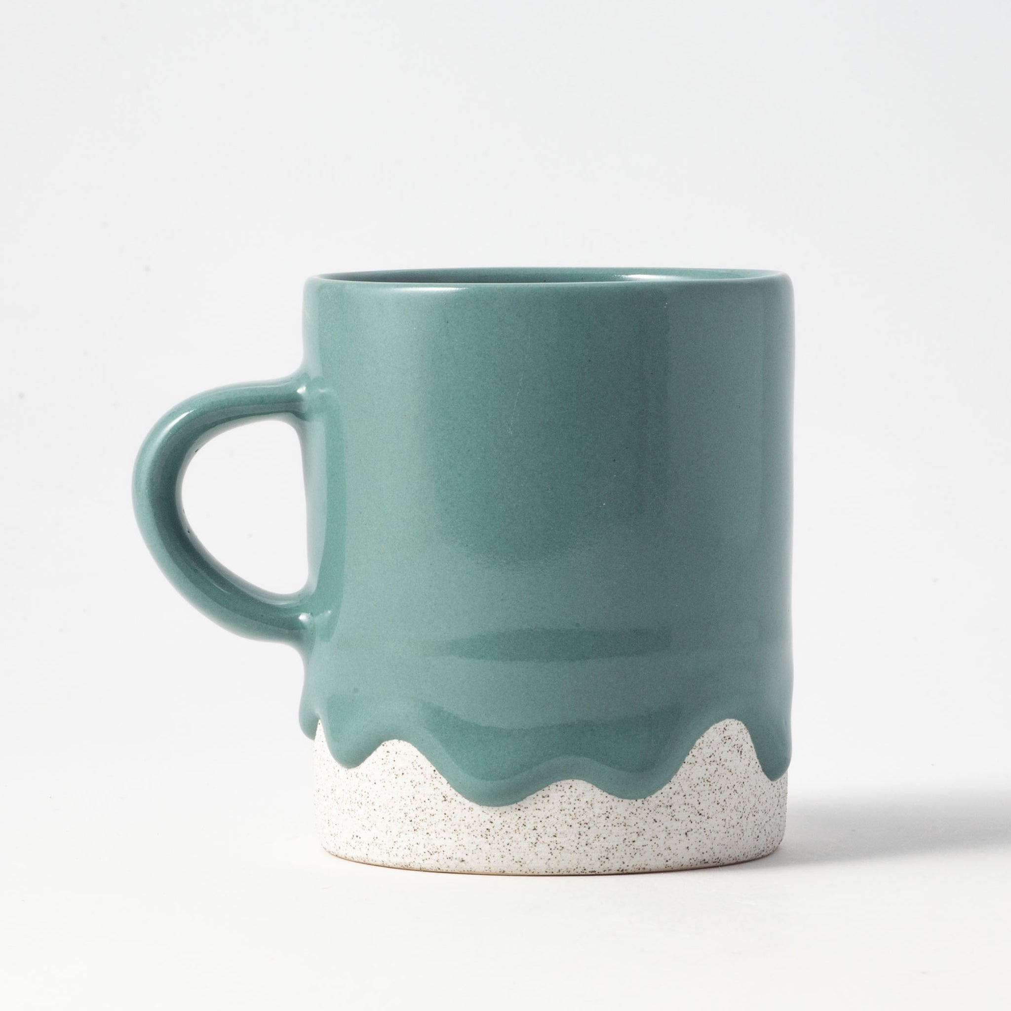 Drippy Pots Cylinder Mug — Handmade Ceramic (10 oz)