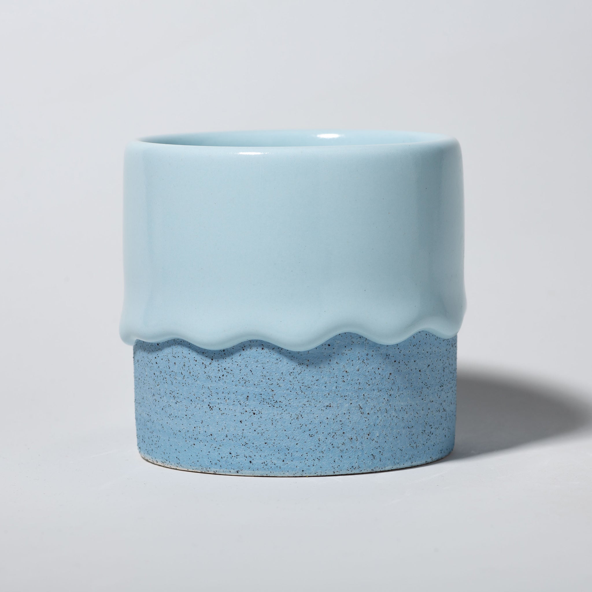Drippy Pots Squat Cylinder — Handmade Ceramic (12 oz)