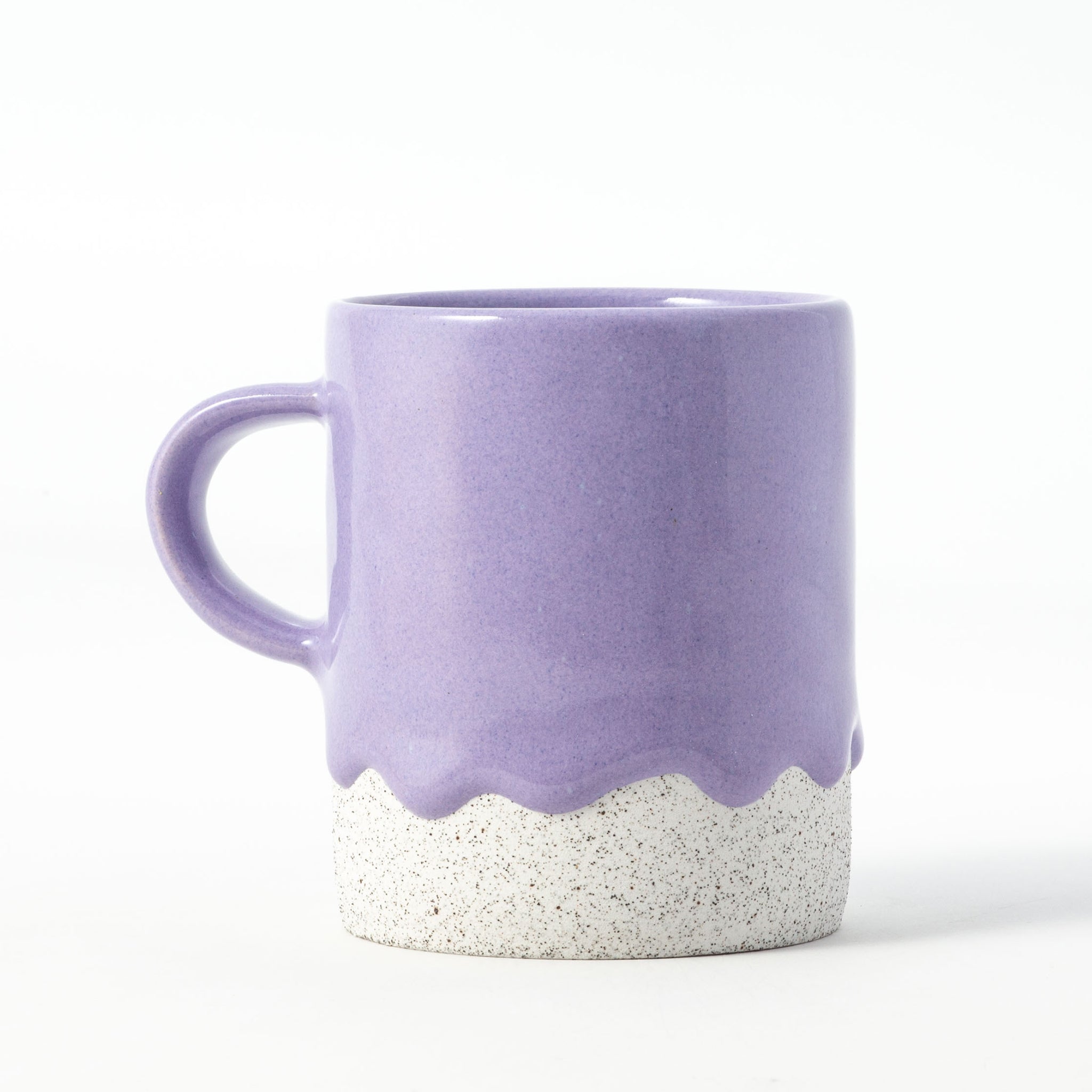 Drippy Pots Cylinder Mug — Handmade Ceramic (10 oz)