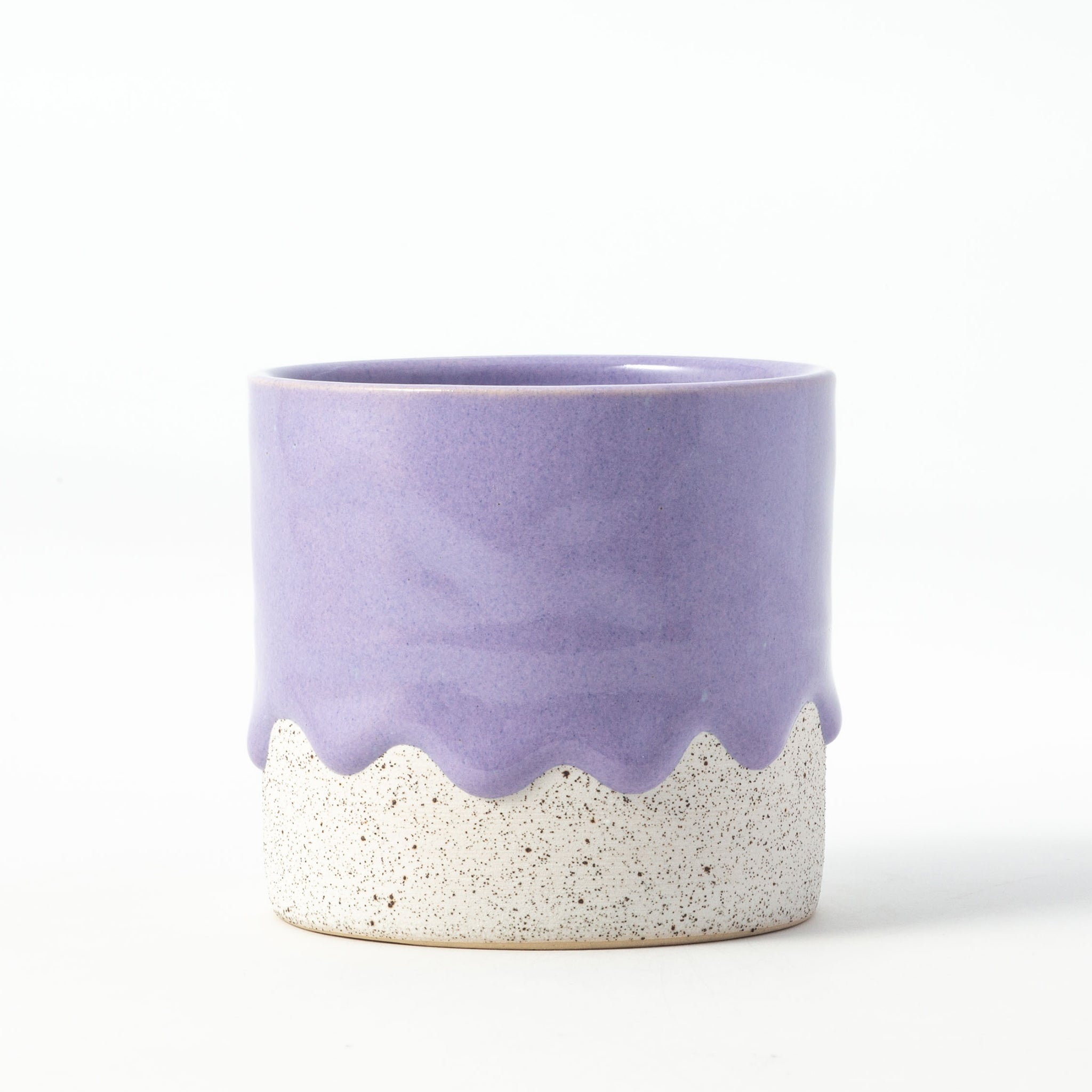 Drippy Pots Squat Cylinder — Handmade Ceramic (12 oz)