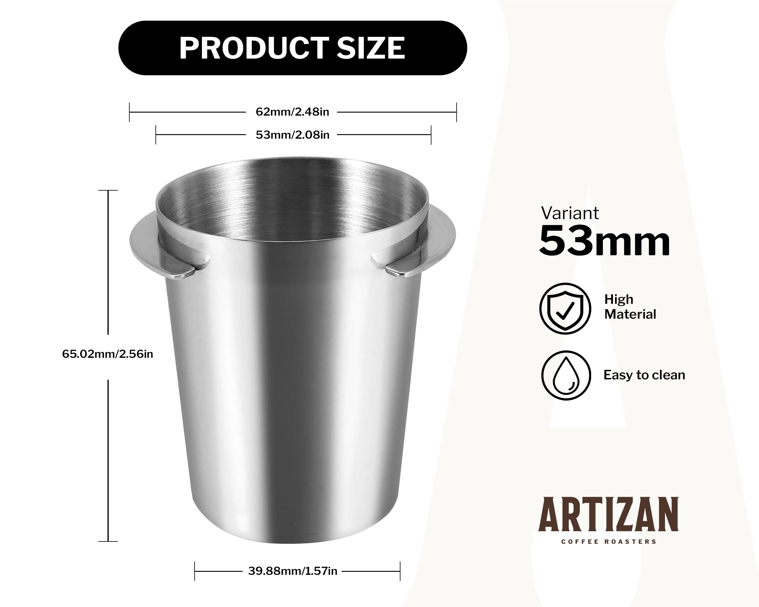 Artizan Espresso Dosing Cup (51 / 53 / 58 mm)