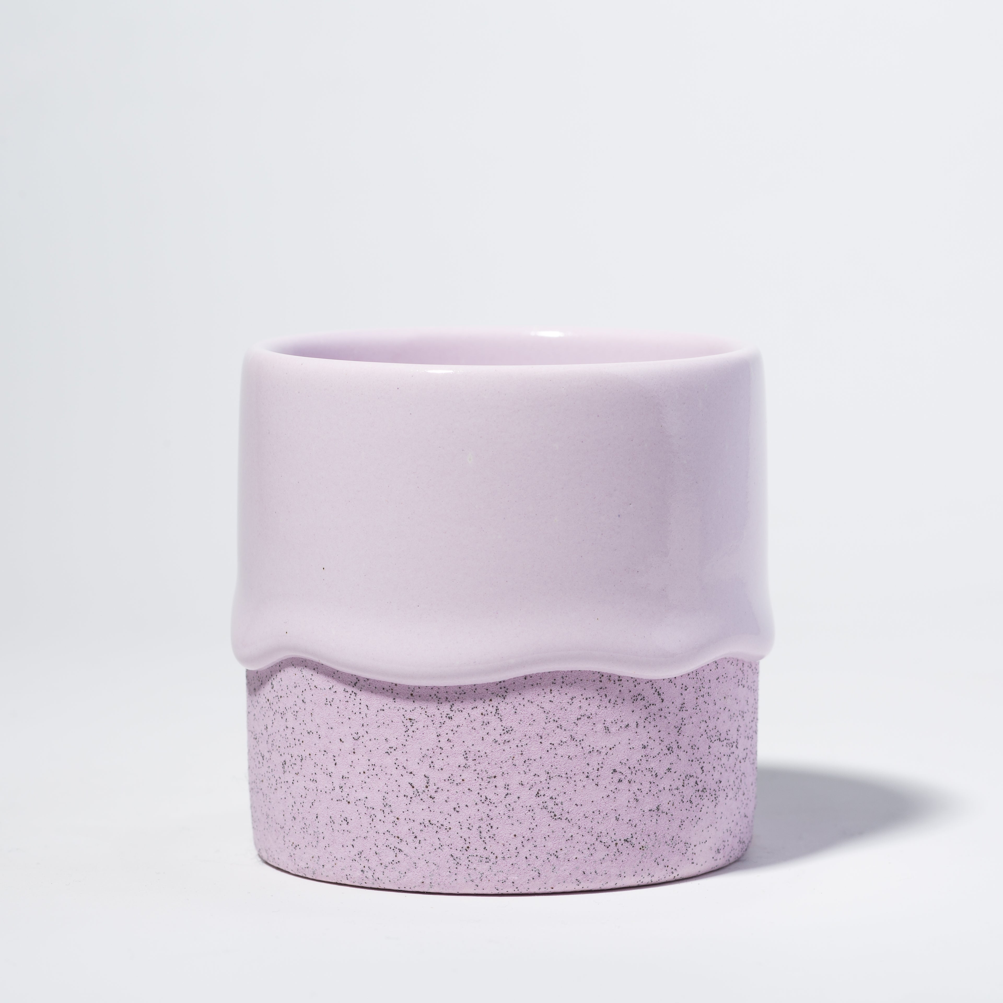 Drippy Pots Squat Cylinder — Handmade Ceramic (12 oz)