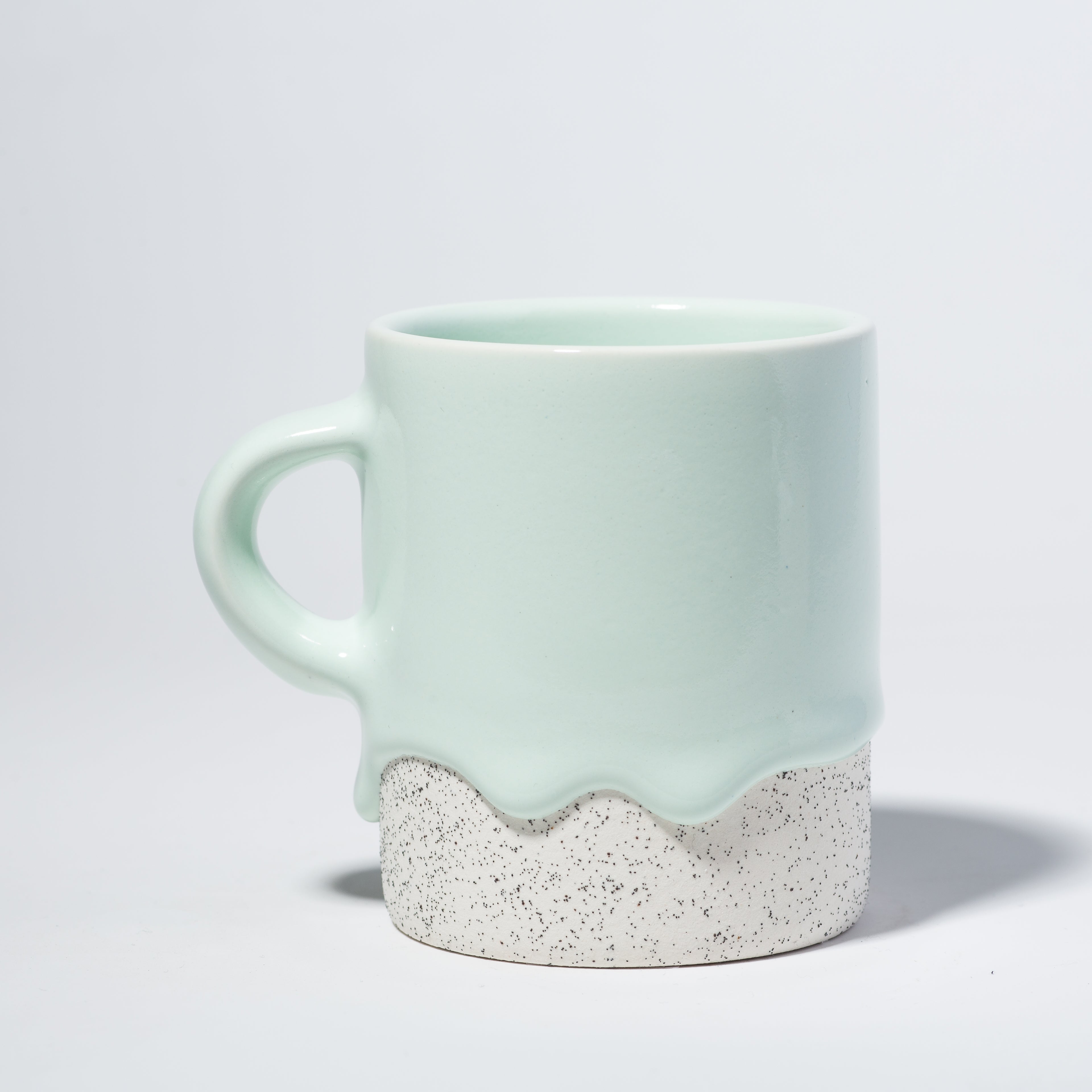 Drippy Pots Cylinder Mug — Handmade Ceramic (10 oz)