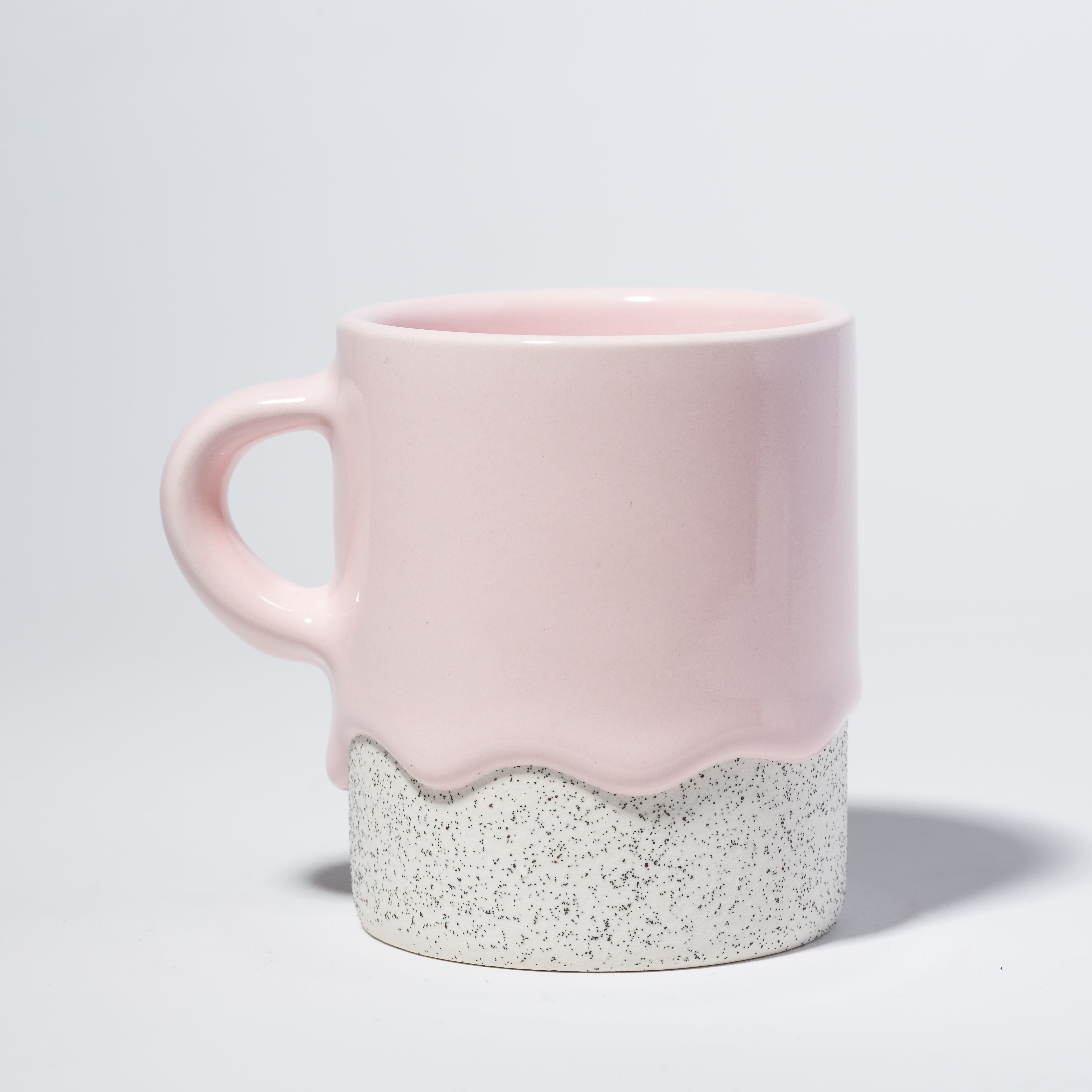Drippy Pots Cylinder Mug — Handmade Ceramic (10 oz)