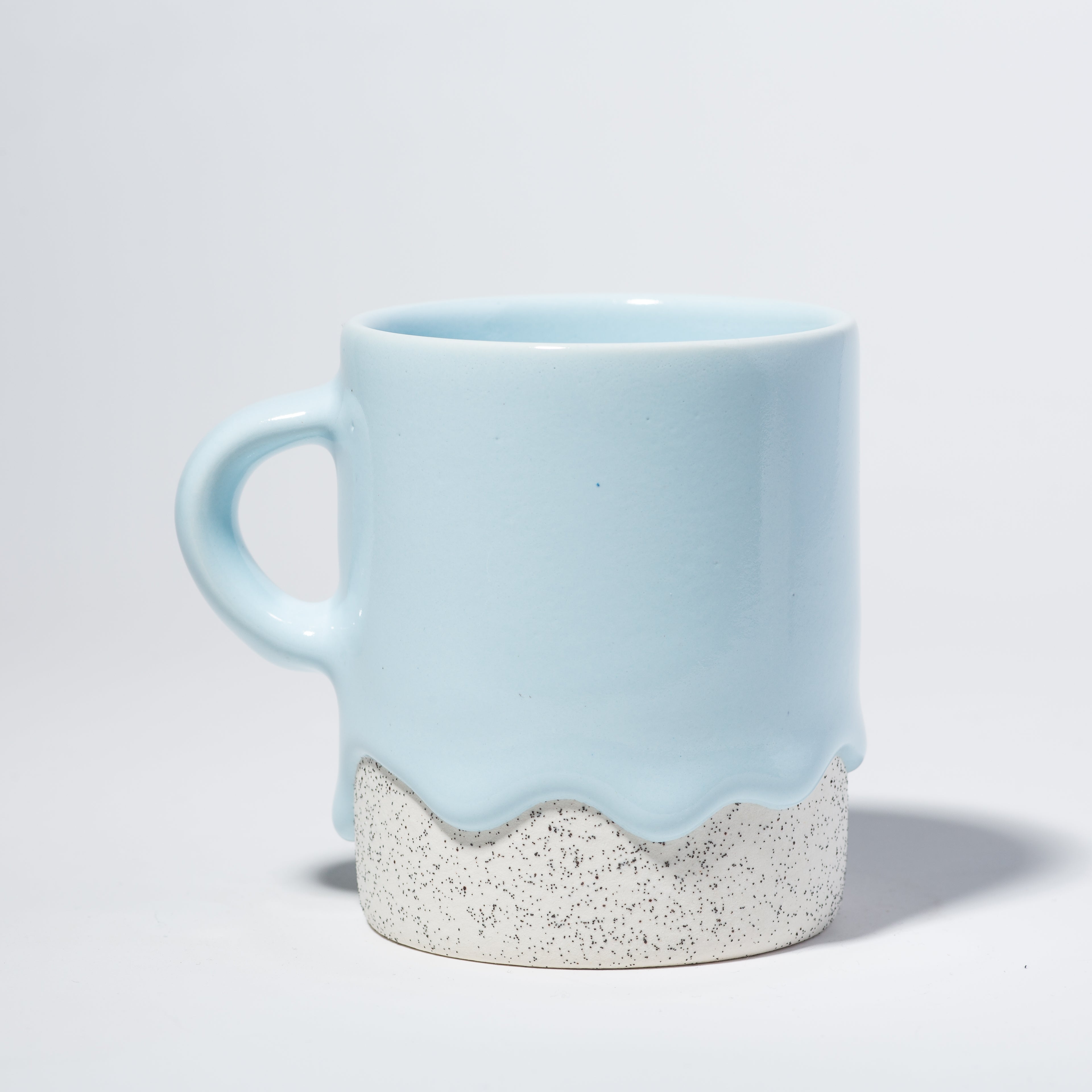 Drippy Pots Cylinder Mug — Handmade Ceramic (10 oz)