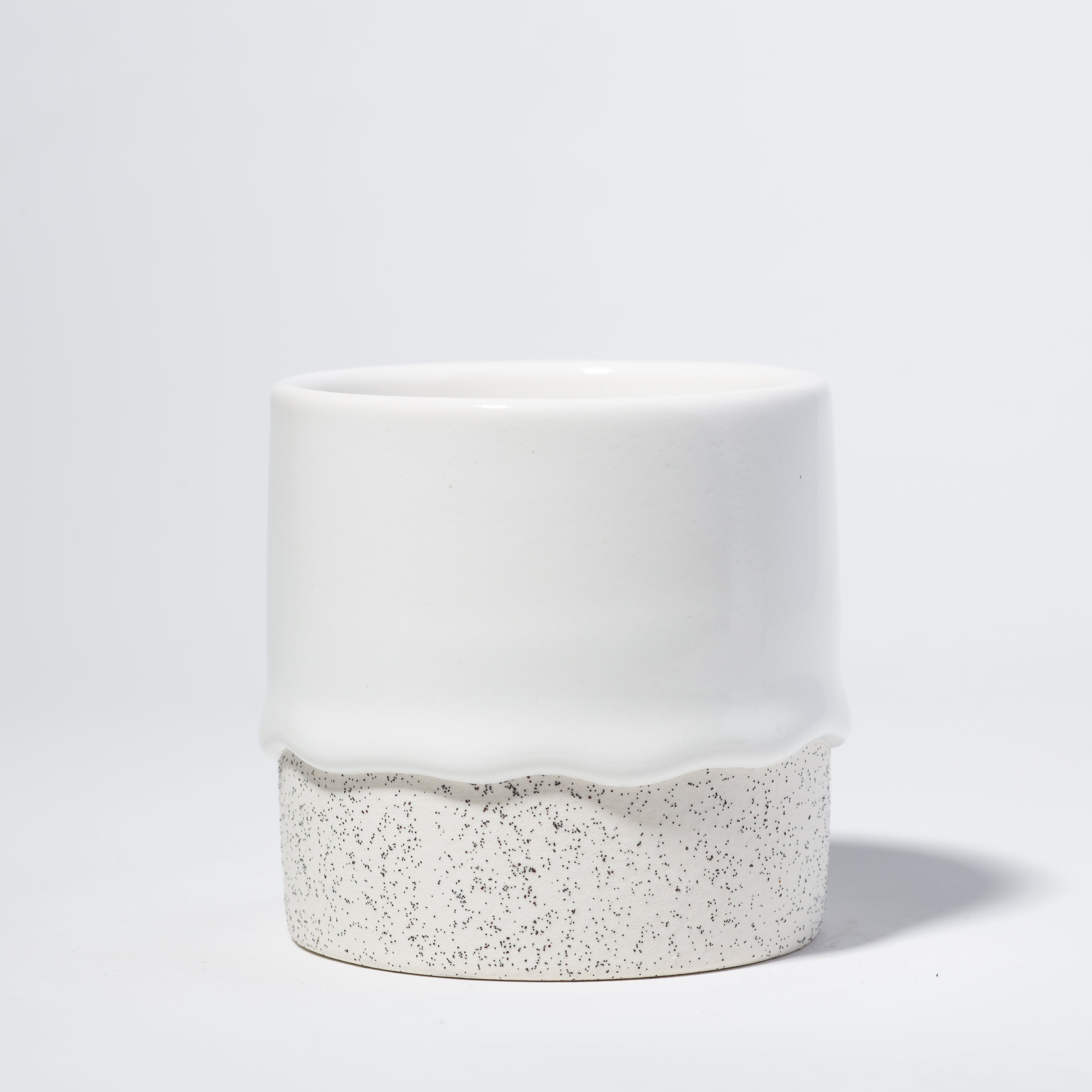Drippy Pots Squat Cylinder — Handmade Ceramic (12 oz)