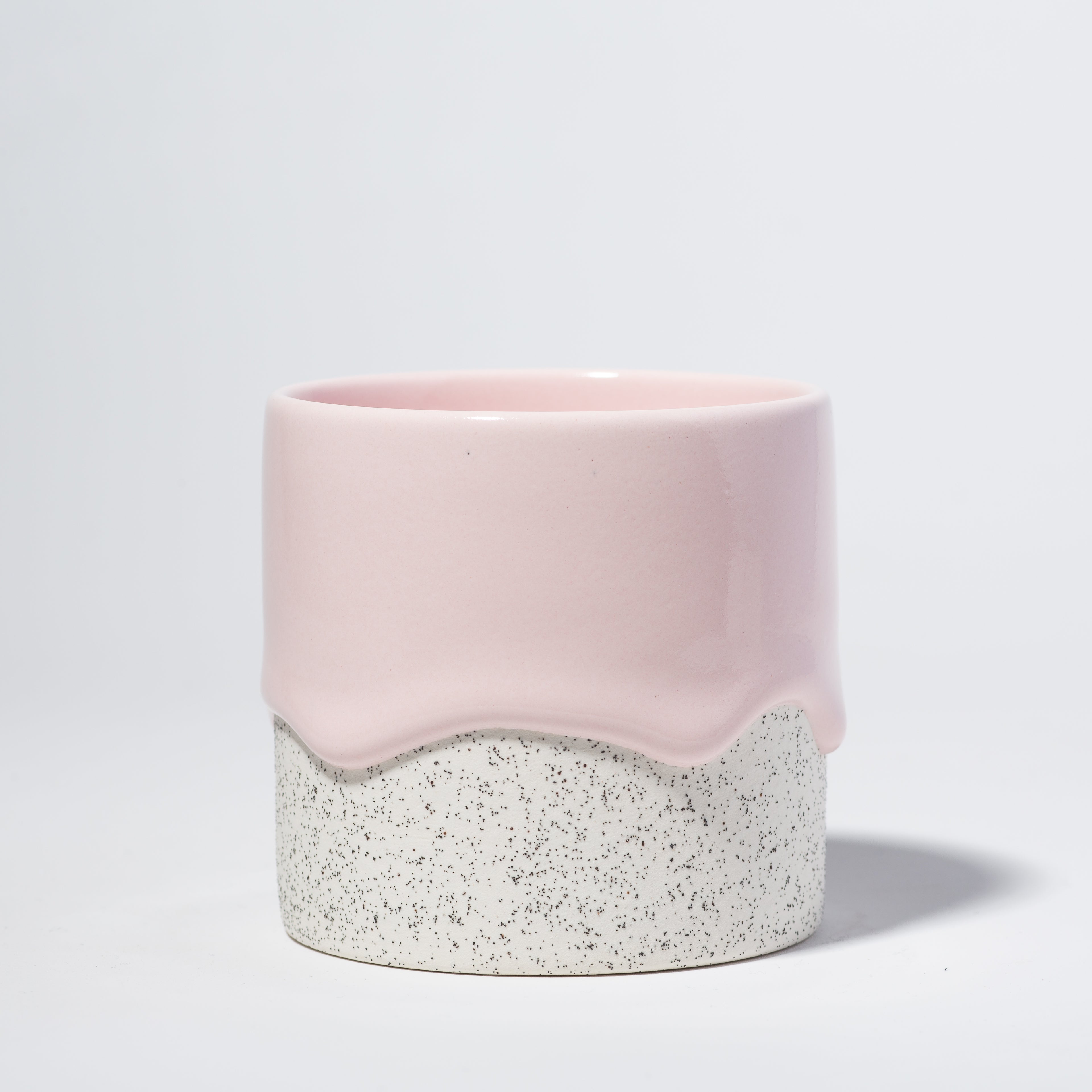 Drippy Pots Squat Cylinder — Handmade Ceramic (12 oz)
