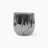 Flame Crystal Cut Glass Coffee Cup
