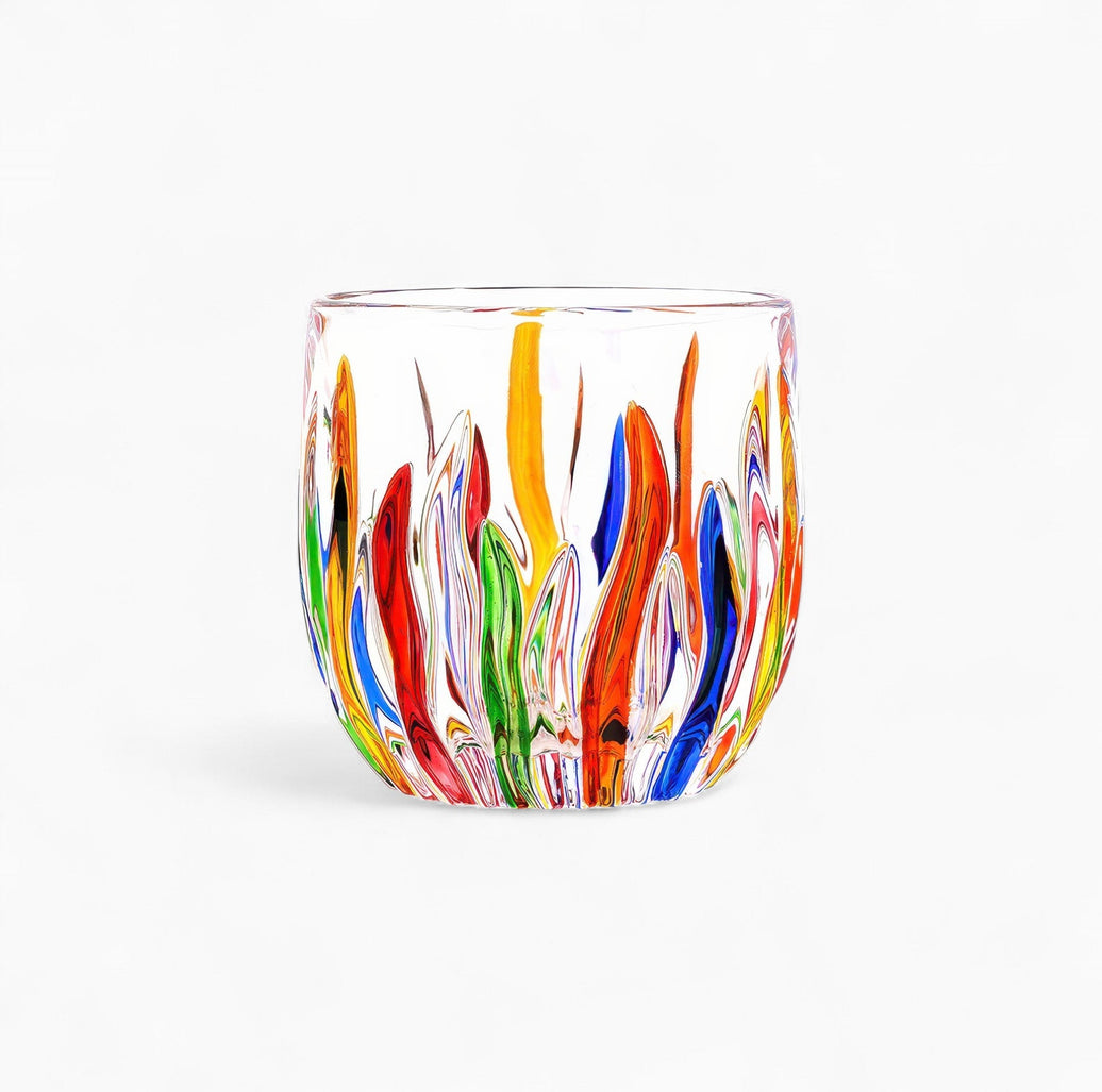 Flame-Pattern Acrylic Cup