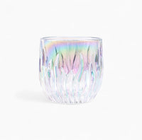 Flame Crystal Cut Glass Coffee Cup