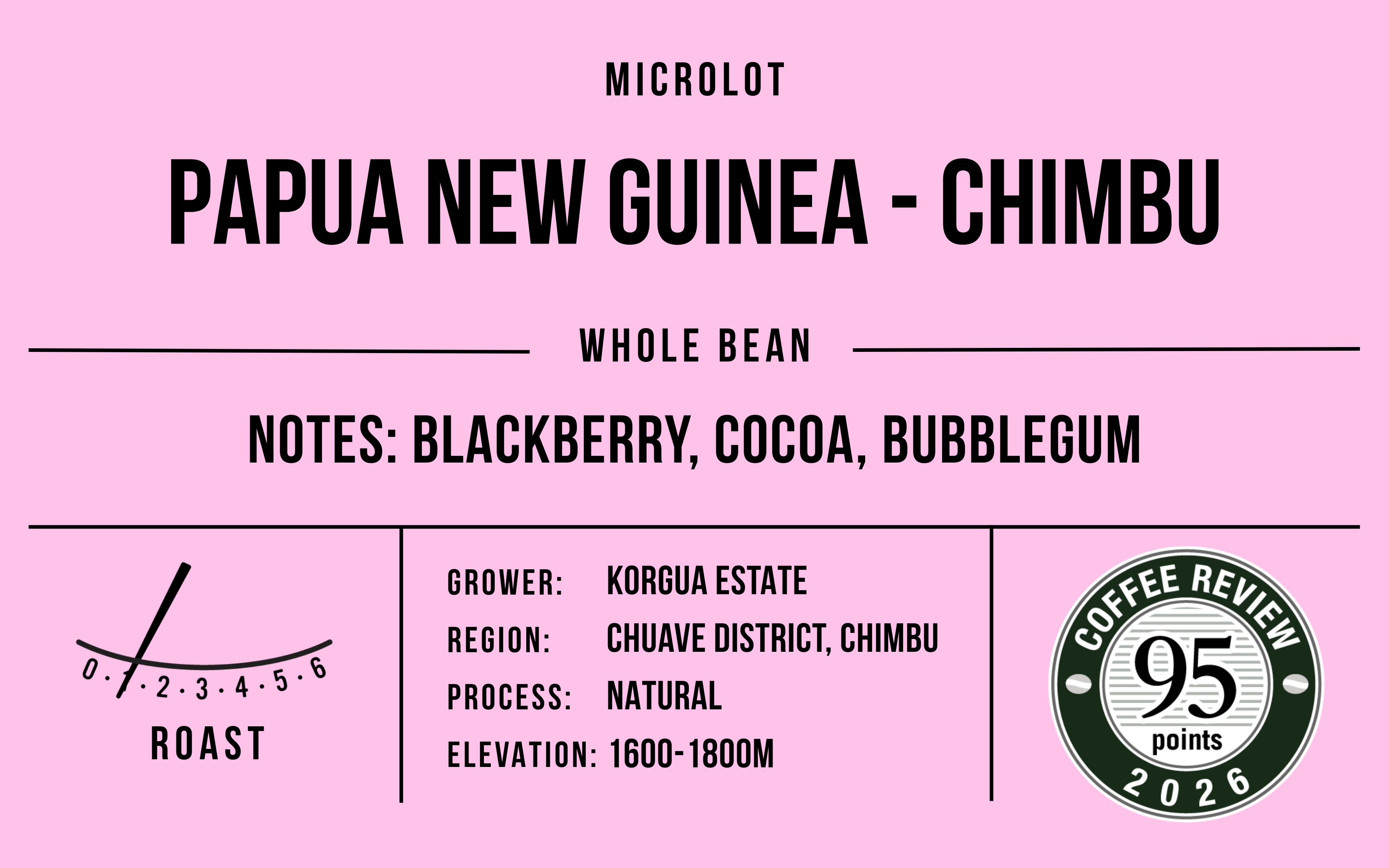 Papua New Guinea Chimbu Natural