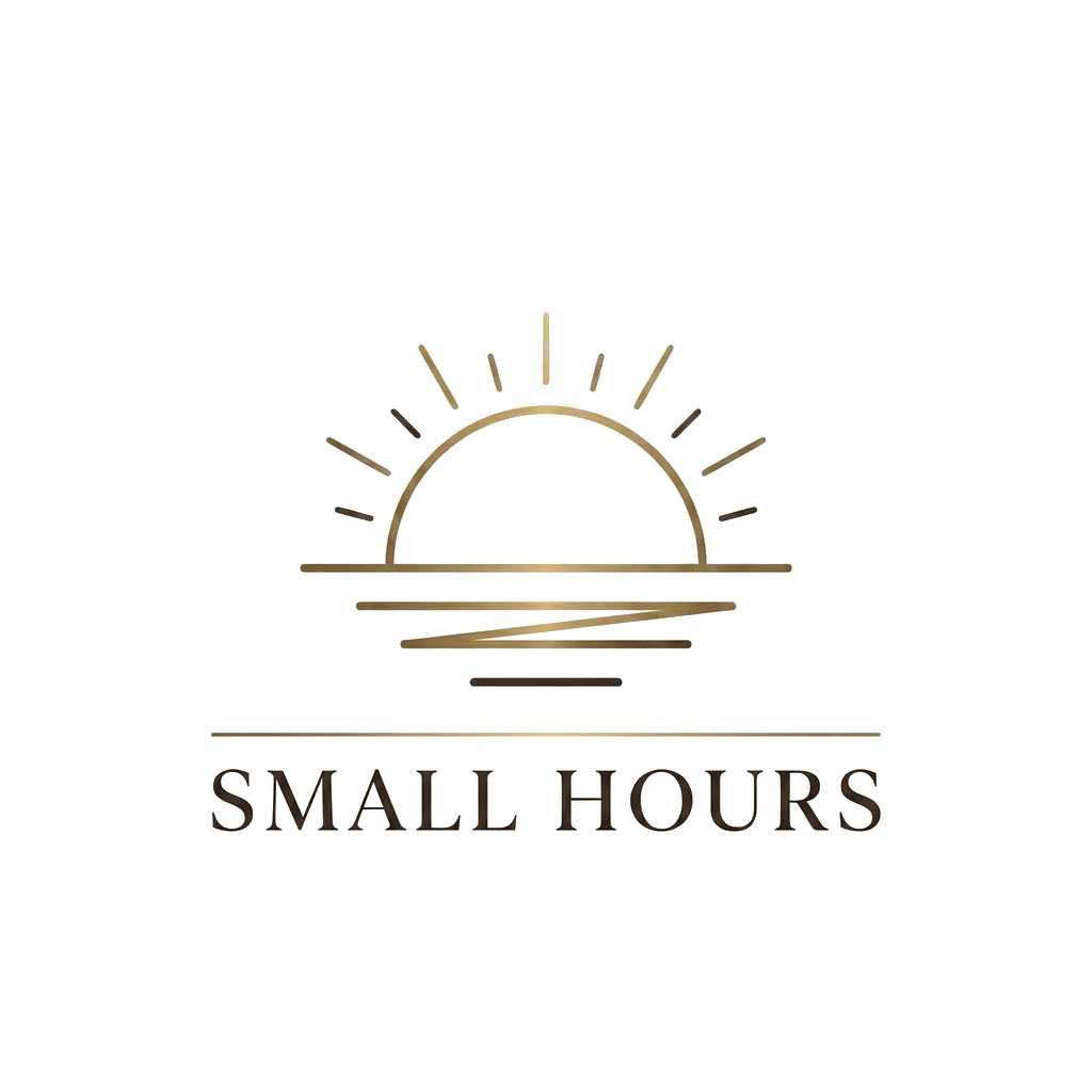 Small Hours logo — full color lockup, transparent